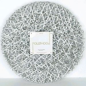 Silver Metallic Placemats, Set of 4